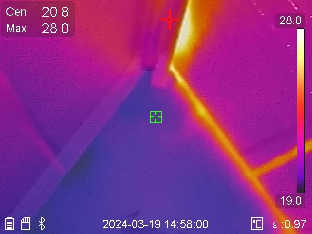 Warmtebeeld kieren dak zomer 1